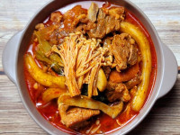 볼빨간마라돈찜1kg+마라소스180g+분모자200g+납작당면50g+육수100g(10kg이상 세트)